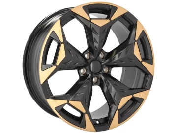 Jantes Look Cupra Terramar 18x8 5X112 ET 38 57.1 (Preto Polido Metade Matt Cobre)