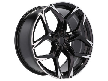 Jantes Look Cupra VZ 20x8.5 5X112 ET 40 57.1 (Preto Polido Metade Matte)