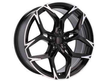 Jantes Look Cupra VZ 20x8.5 5X112 ET 40 57.1 (Preto Polido Metade Matte)