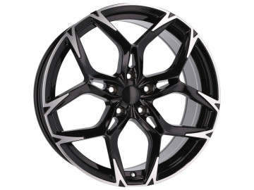 Jantes Look Cupra VZ 20x8.5 5X112 ET 40 57.1 (Preto Polido Metade Matte)