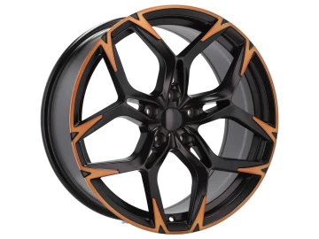 Jantes Look Cupra VZ5 20x8.5 5X112 ET 40 57.1  (Preto Polido Metade Matte Cooper)