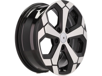 Jantes Look Dacia Duster 17x6.5 5X114.3 ET 32 66.1 (Preto Polido Metade Matte)