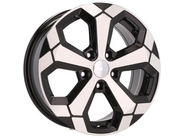Jantes Look Dacia Duster 17x6.5 5X114.3 ET 32 66.1 (Preto Polido Metade Matte)