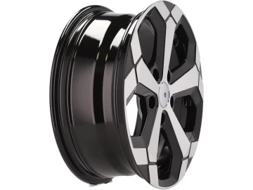 Jantes Look Dacia Duster 17x6.5 5X114.3 ET 45 66.1 (Preto Polido Metade Matte)