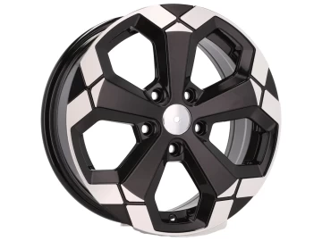 Jantes Look Dacia Duster 18x6.5 5X114.3 ET 32 66.1 (Black Partial Polished Half Matt)