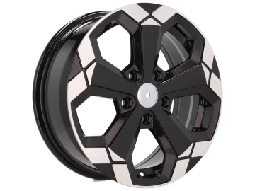 Jantes Look Dacia Duster 18x6.5 5X114.3 ET 32 66.1 (Black Partial Polished Half Matt)