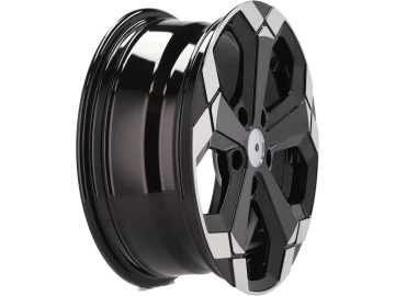 Jantes Look Dacia Duster 18x6.5 5X114.3 ET 45 66.1 (Preto Parcial Polido Metade Matte)