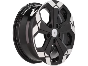 Jantes Look Dacia Duster 18x6.5 5X114.3 ET 45 66.1 (Preto Parcial Polido Metade Matte)