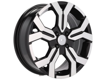 Jantes Look Dacia Sandero 16x6.5  4X100  ET  40  60.1  Preto Polido