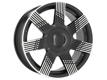 Jantes Look FIAT 500 15x6 4X98 ET 35 58.1 (Preto Polido Metade Matte)
