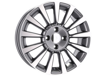 Jantes Look Fiat Punto Linea 15x6 4X99 ET 35 73.1 Cinzento Polido