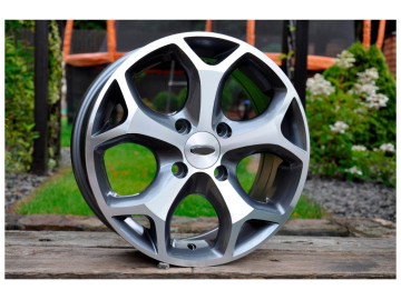 Jantes Look Ford S MAX 15x6.5 4X108 ET 47.5 (Cinzento Polido) 