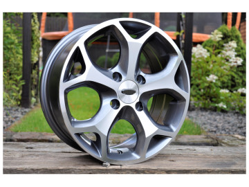 Jantes Look Ford S MAX 15x6.5 4X108 ET 47.5 (Cinzento Polido) 