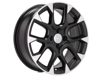 Jantes Look Fiat Abarth 595 16x6.5  4X98  ET  35  58.1 Preto Metade Matte 