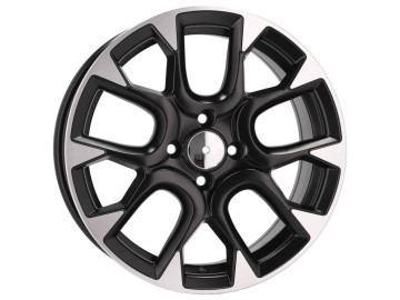 Jantes Look Fiat Abarth 595 16x6.5  4X98  ET  35  58.1 Preto Metade Matte 