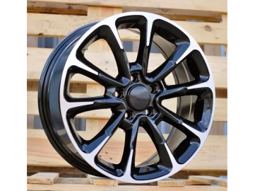 Jantes Look Fiat 500 17x7 5X110 ET 40 65.1 (Preto Polido)