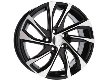 Jantes Look Peugeot / Citroen 16x6.5 5X98 ET 39 58.1 (Preto Polido)