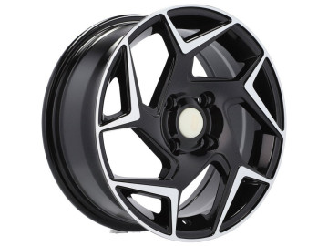 Jantes Look Ford Fiesta ST 15x6.5 4X108 ET 40 63.3 Preto Polido 