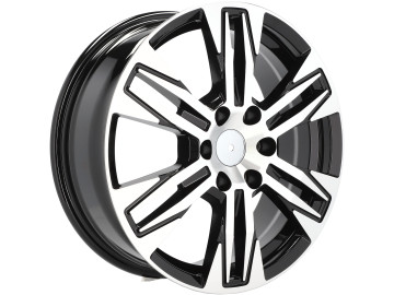 Jantes Look Ford Transit/VW Caravelle Transporter 17x6.5 6X120 ET 50 74.5 (Preto Polido) (Carga max 1200kg)