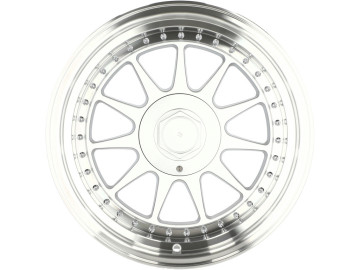 Jantes Look HARTGE 3 17x8.5 4X100 ET 20 57.1 (Prata + Aba Polida)