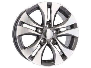 Jantes Look Honda Civic X 16x6.5 5X114.3 ET 50 64.1 (Cinza Polido)