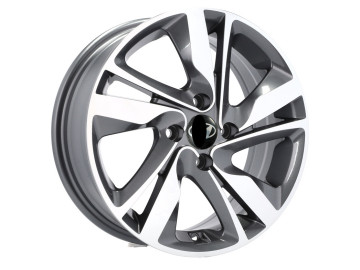 Jantes Look Hyundai Elantra 15x6 4X100 ET 46 54.1 (Cinza Polido)