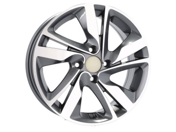 Jantes Look Hyundai Elantra 15x6 4X100 ET 46 54.1 (Cinza Polido)