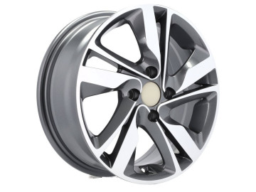 Jantes Look Hyundai Elantra 15x6 4X100 ET 46 54.1 (Cinza Polido)