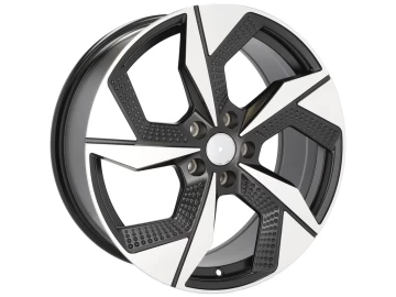 Jantes Look Honda Accord 18x7.5 5X114.3 ET 50 67.1 (Preto Polido Metade Matte)