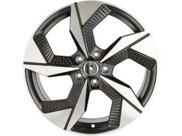 Jantes Look Honda Accord 19x8 5X114.3 ET 48 67.1 (Preto Polido Metade Matte)