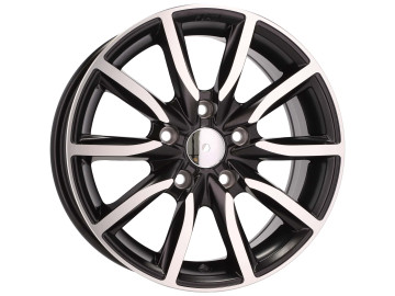 Jantes Look Honda Civic 15x6.5 5X114.3 ET 40 67.1 (Preto Polido Metade Matte)