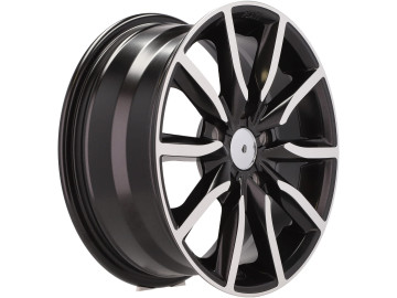 Jantes Look Honda Civic 15x6.5 5X114.3 ET 40 67.1 (Preto Polido Metade Matte)
