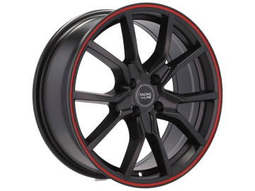 Jantes Look Honda Civic G10 Type R 17x7 5X105 ET 40 56.6 (Preto + Linha Vermelha)