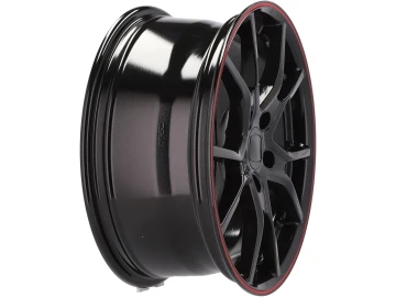 Jantes Look Honda Civic G10 Type R 17x7.5 5X114.3 ET 45 64.1 (Preto + Aba Vermelha)
