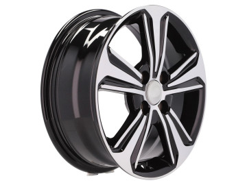 Jantes Look Hyundai 15x6  4X100  ET  48  54.1 Preto Polido