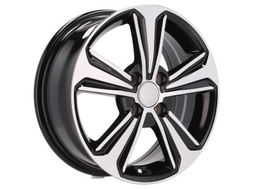 Jantes Look Hyundai 15x6  4X100  ET  48  54.1 Preto Polido