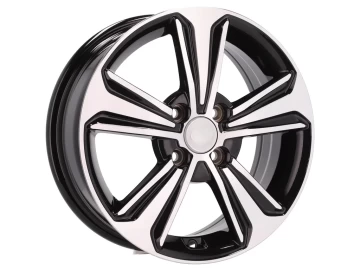 Jantes Look Hyundai I10 16x6  4X100  ET  50  54.1 Preto Polido