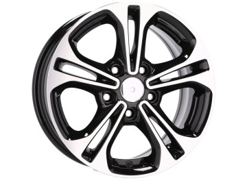 Jantes Look Hyundai   I20  15x6.5 5X114.3 ET 45 67.1  Preto Polido