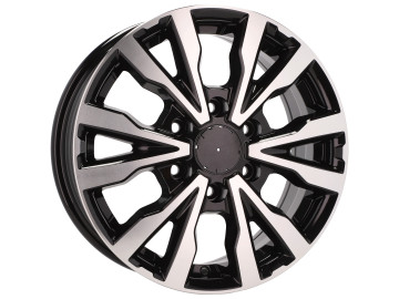 Jantes Look Iveco 16x6.5 6X125 ET 55 74.1 (Preto Polido)
