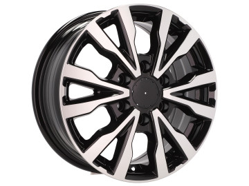 Jantes Look Iveco 16x6.5 6X125 ET 55 74.1 (Preto Polido)