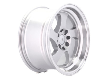 Jantes Look Japan Racing (JR15) 15x8 8X100/108 ET 20 73.1 (Prata+Aba Polida)