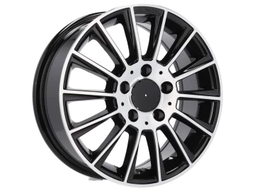 Jantes Look Mercedes Turbine 16x7 5X112 ET 40 66.6 (Preto Polido)