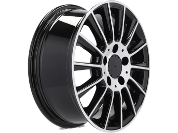 Jantes Look Mercedes Turbine 16x7 5X112 ET 40 66.6 (Preto Polido)