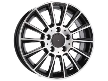 Jantes Look Mercedes Turbine 16x7 5X112 ET 40 66.6 (Preto Polido)