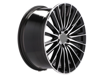 Jantes Look MERCEDES New C Class R18x8 5X112 ET 45 66.6 (Preto Polido)