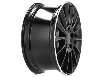 Jantes Look Mercedes Turbine 15x6 5X112 ET 44 66.6 (Preto + Aba Polida) 