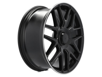 Jantes Look Mercedes E63s 18x8 5X112 ET 45 66.6 (Preto Metade Matte + Aba Polida) 