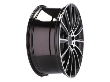 Jantes Look Mercedes Turbine 18x8.5 5X112 ET 43 66.6 (Preto Polido)