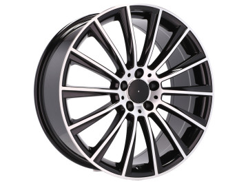 Jantes Look Mercedes Turbine 18x8.5 5X112 ET 48 66.6 (Preto Polido)