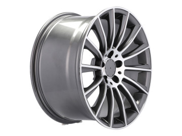 Jantes Look Mercedes Turbine 18x9.5 5X112 ET 48 66.6 (Cinza Polida)